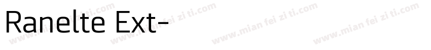 Ranelte Ext字体转换